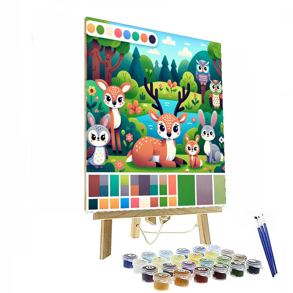 Nature's Friends Painting Number Kit