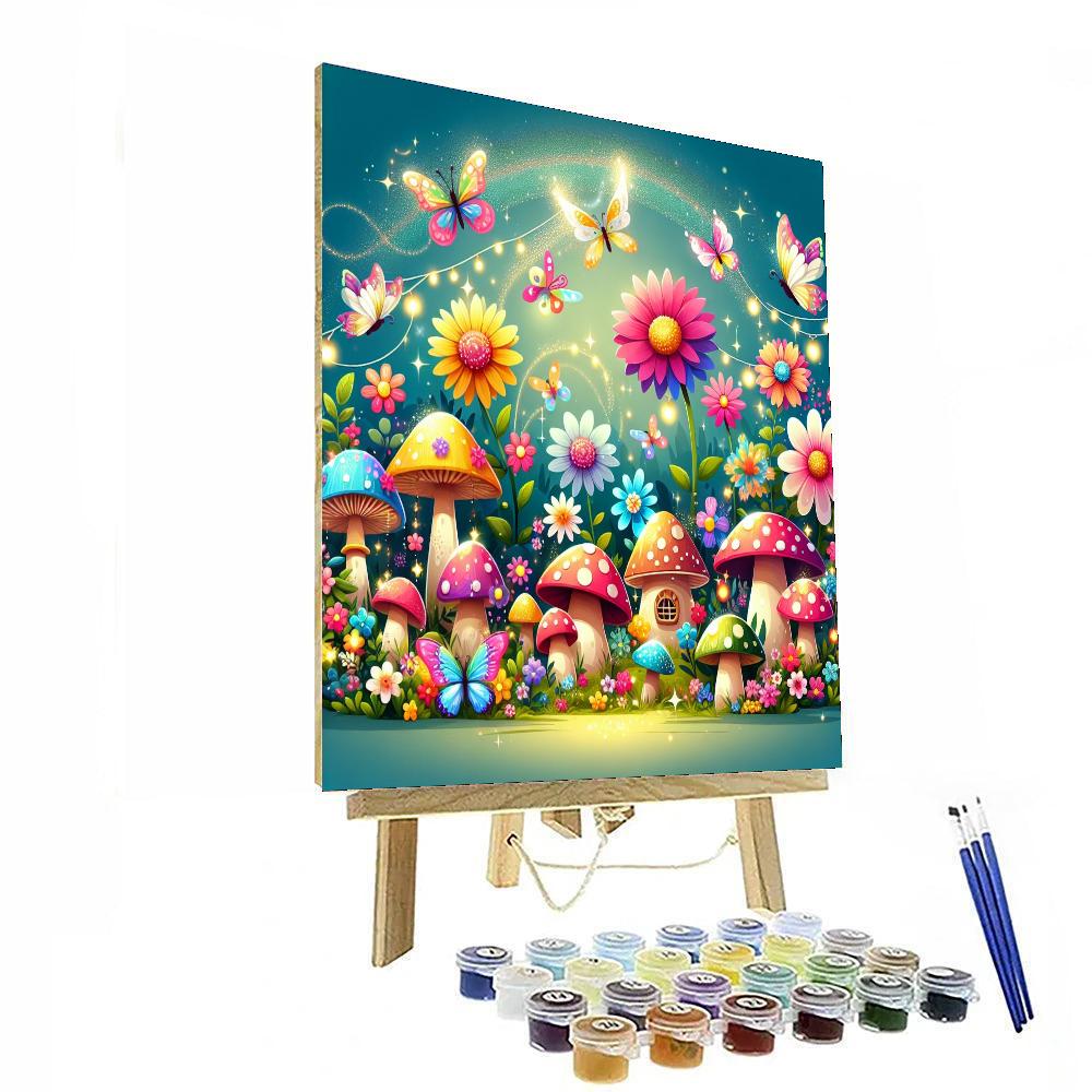 Festive Fairy Garden Number Painting