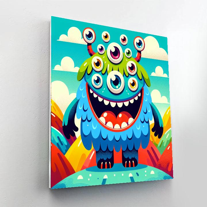 Wacky Monster Paint By Numbers Art