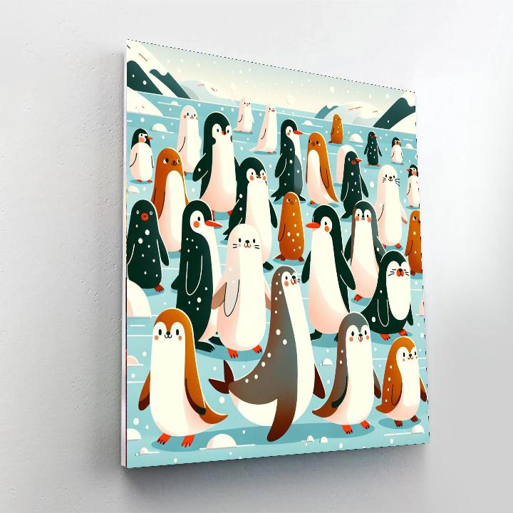 Winter Polar Parade Painting By Numbers Kit