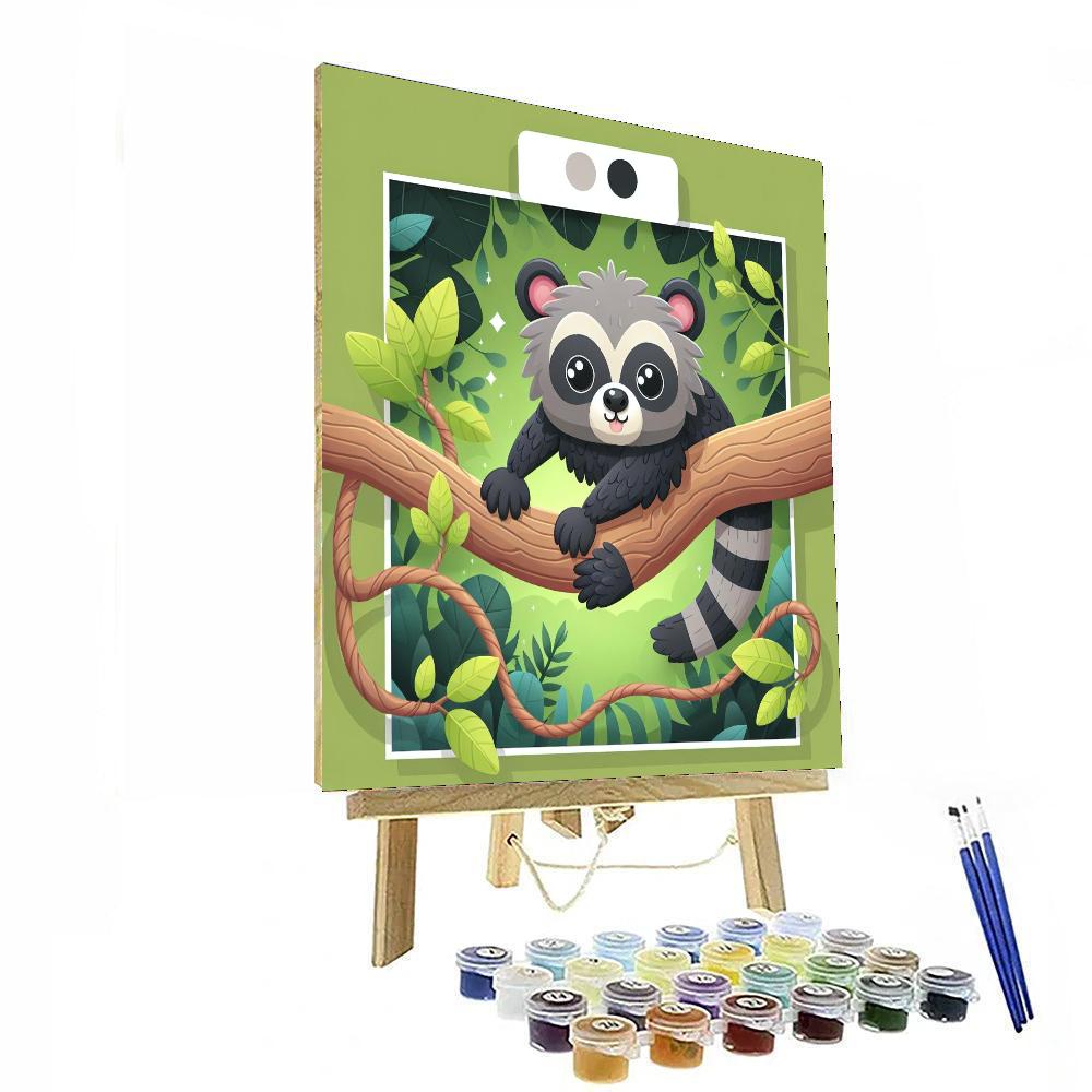 Bubbly Binturong Paint By Numbers Art