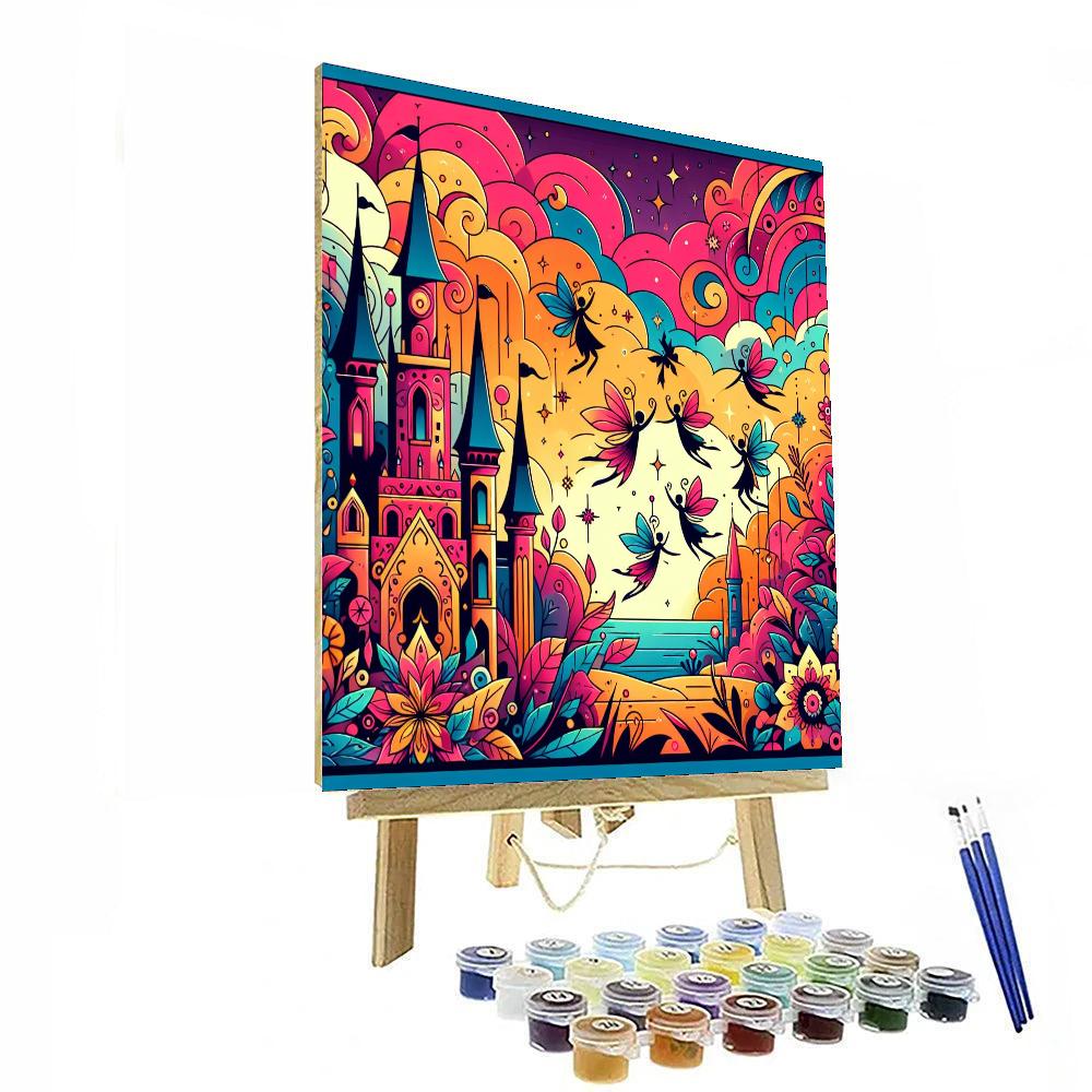 Colorful Fairy Tale Number Painting