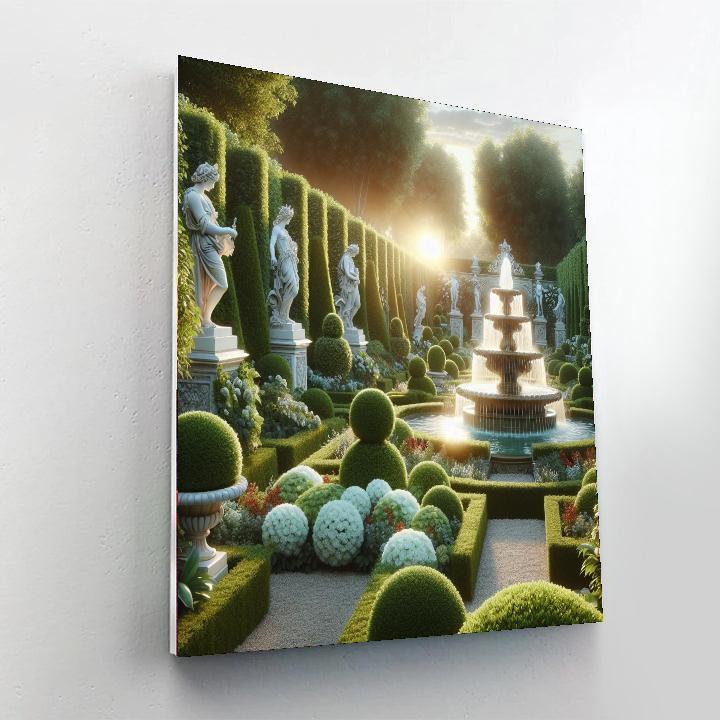 Elegant Classical Garden Numbered Painting Kits