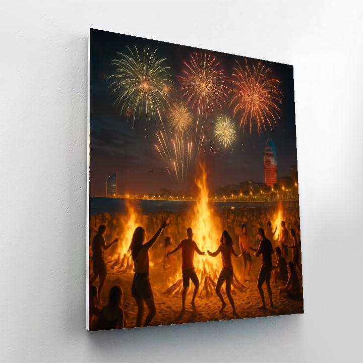 Day Of Sant Joan - Barcelona Paint By Number