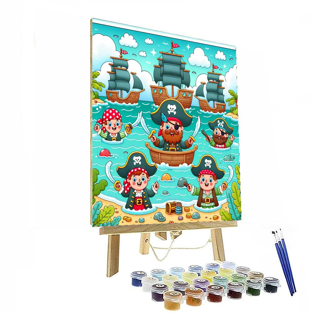 Exciting Pirate Lagoon Painting Number Kit