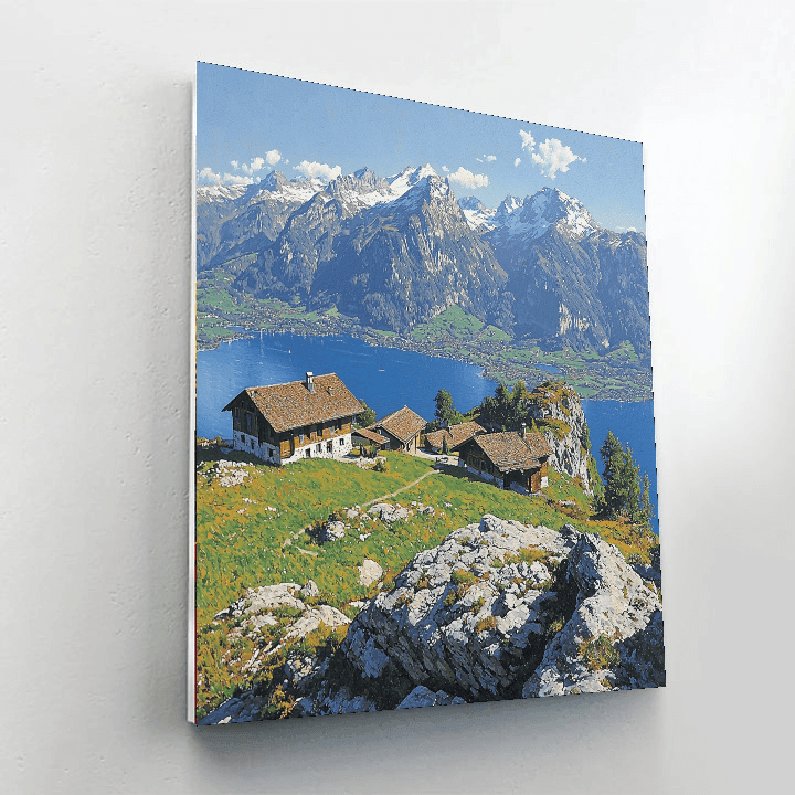 Mount Rigi - Lucerne, Switzerland Paint By Numbers Kits