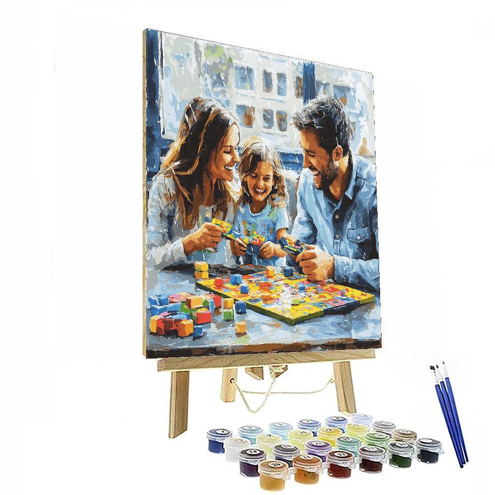 Love On A Rainy Day Number Painting