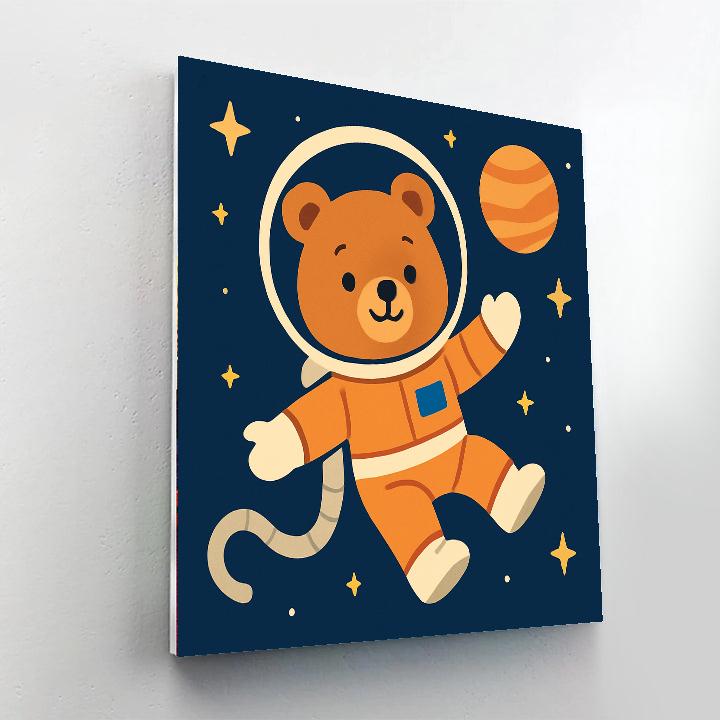 Space Explorer Bear Numbered Painting Kits