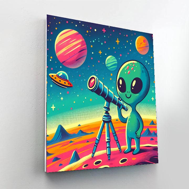 Galactic Travel Expedition Paint By Numbers Art