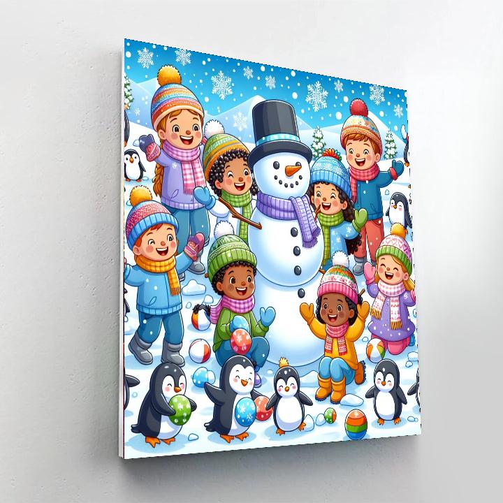 Winter Fun Fest Painting Number Kit