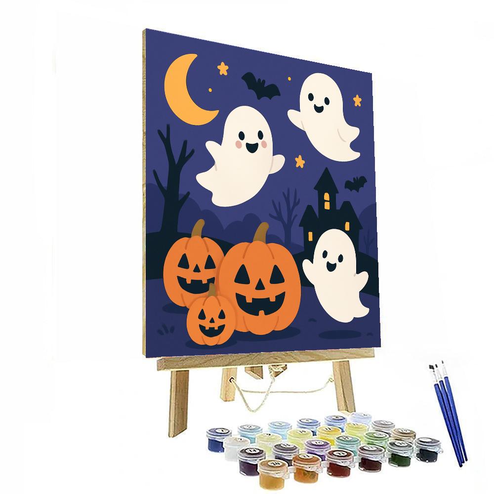 Haunted Halloween Havoc Paint By Numbers Art
