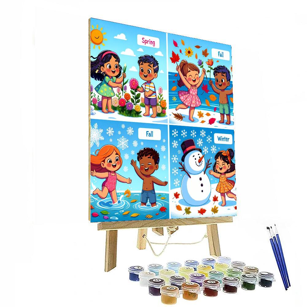 Magical Adventure Through Seasons Numbered Painting Kits