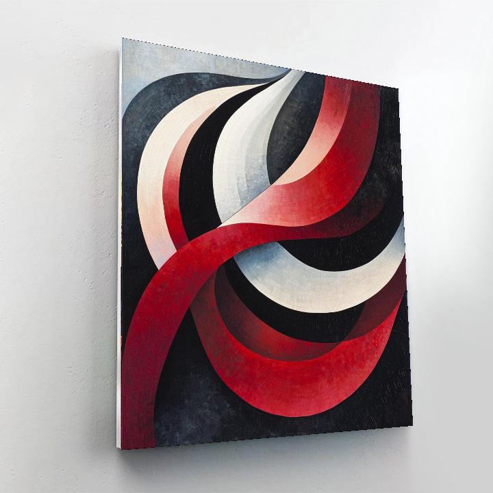 Kazimir Malevich Inspired Ethereal Dynamics  Painting Number Kit