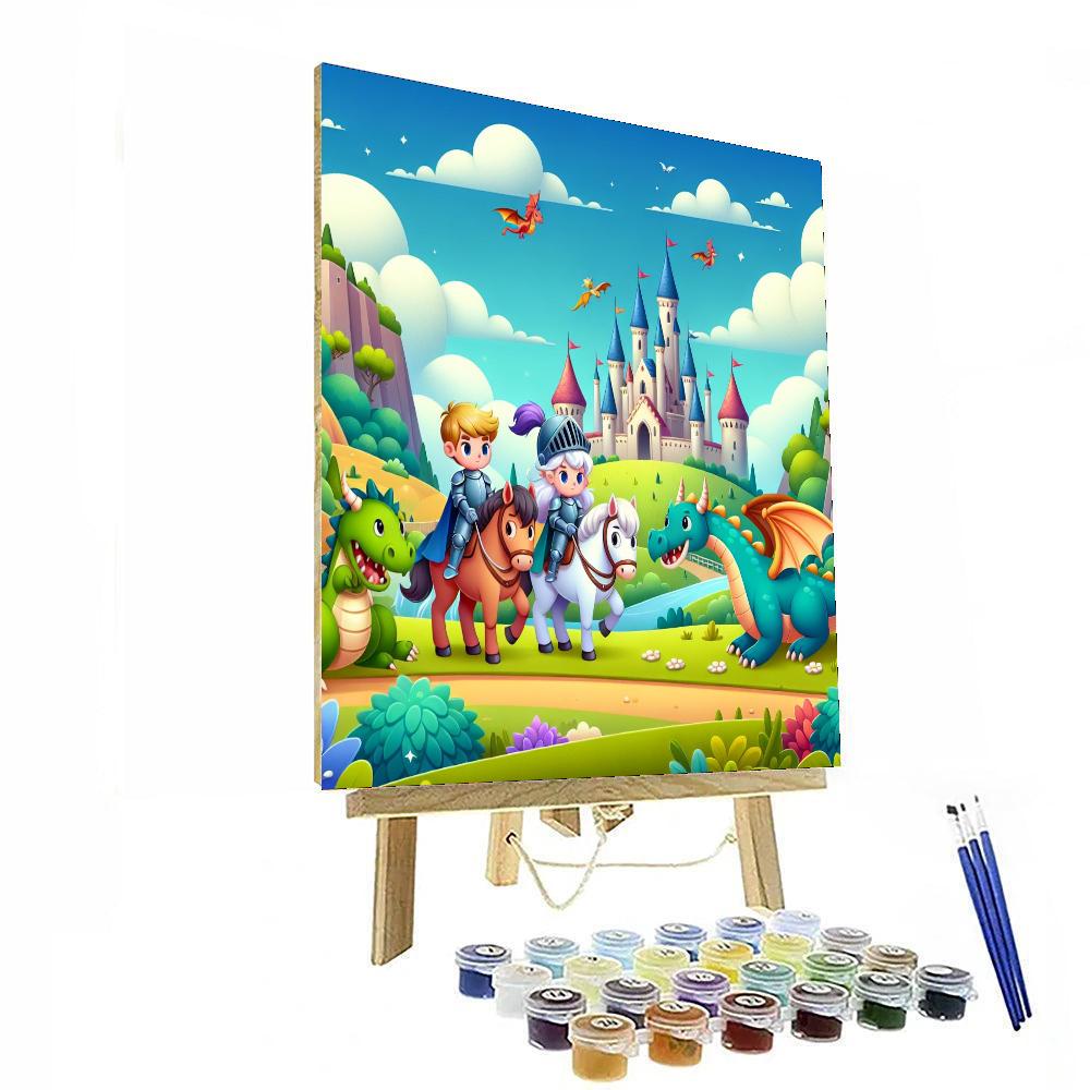 Daring Knights Paint By Numbers Art