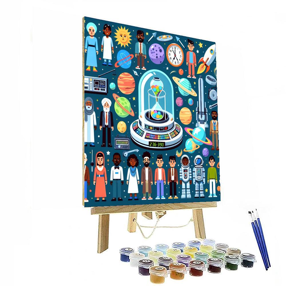 Space-time Traveler DIY Paint By Numbers