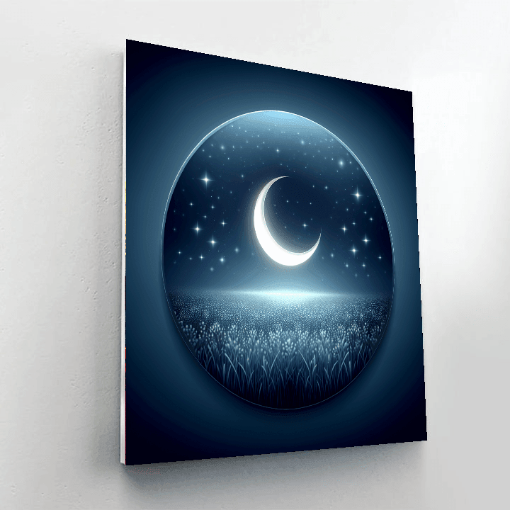 Crescent Moon Magic Number Painting