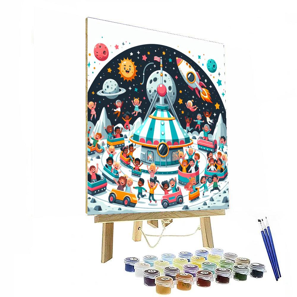 Outer Space Adventure Park Paint By Number
