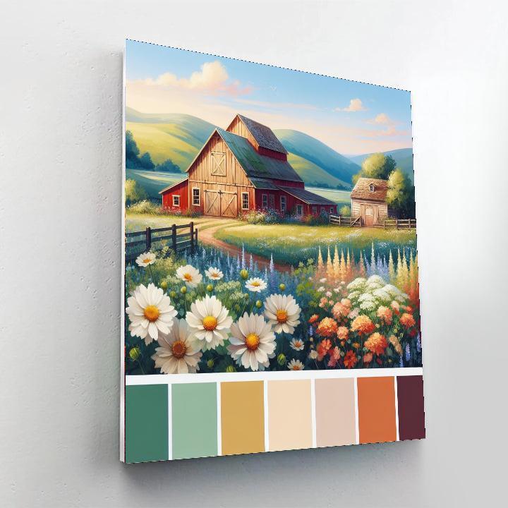 Charming Farmhouse Living DIY Paint By Numbers