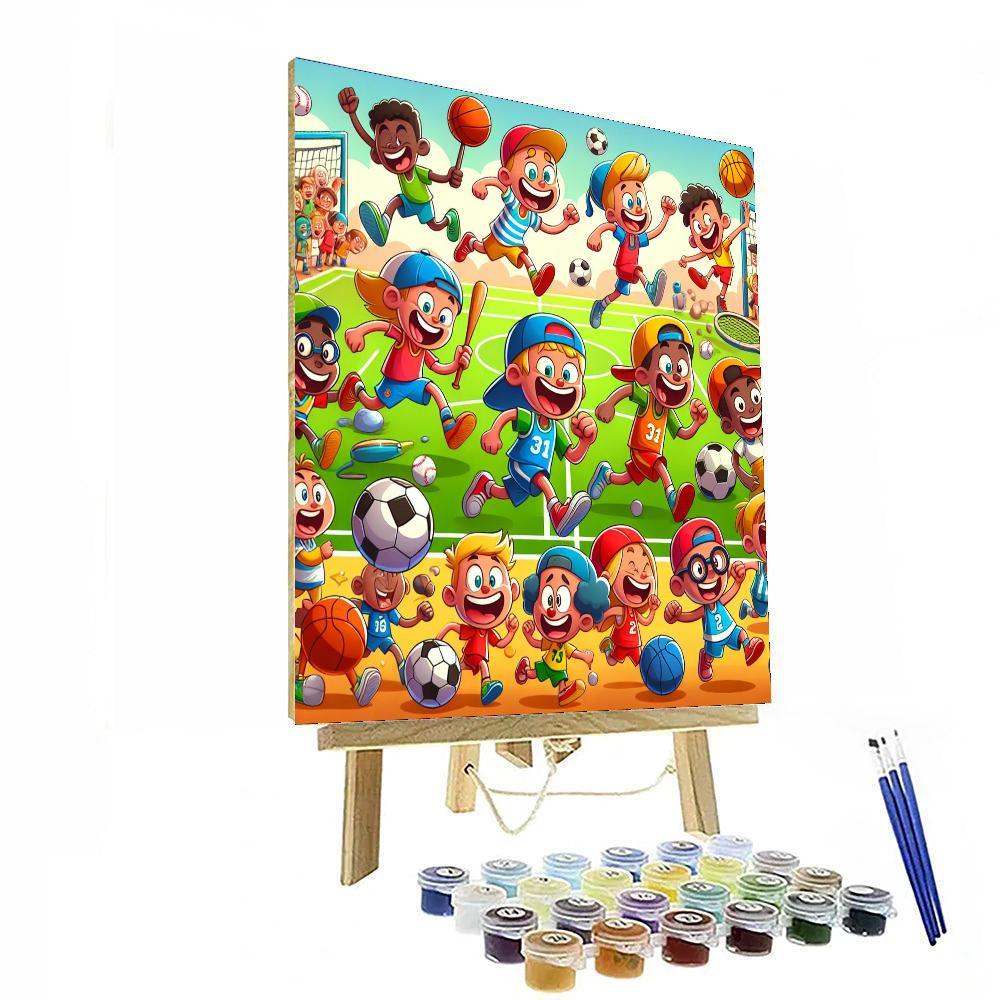 Silly Sports Paint By Numbers Kits