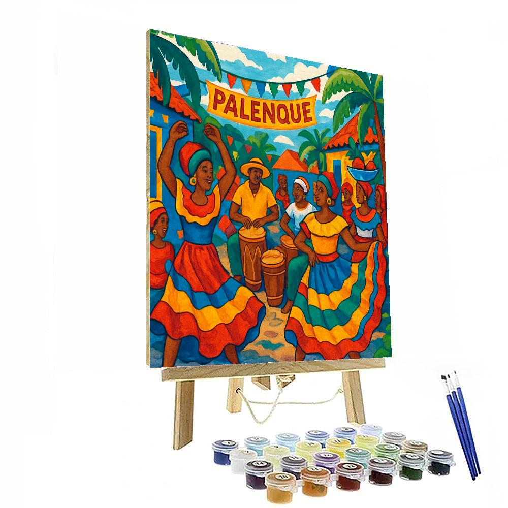 Palenque De San Basilio - Colombia Painting Number Kit