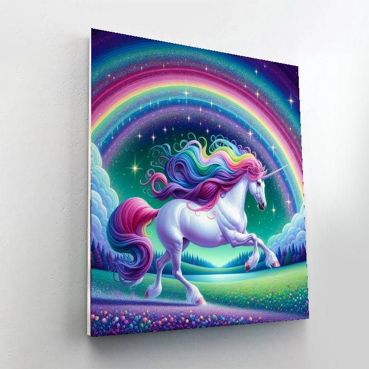 Whimsical Unicorn Journey Paint By Numbers Art