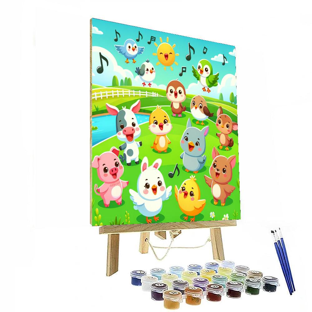 Chirpy Countryside Concert Paint By Numbers Art
