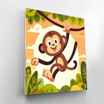 Little Mischief Monkey Paint By Numbers Kits