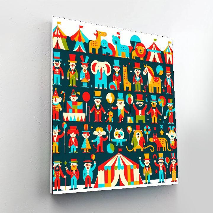 Playful Circus Festival Paint By Number