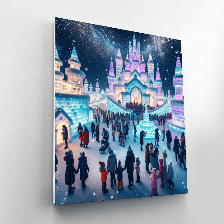 Harbin Ice And Snow Festival Number Painting