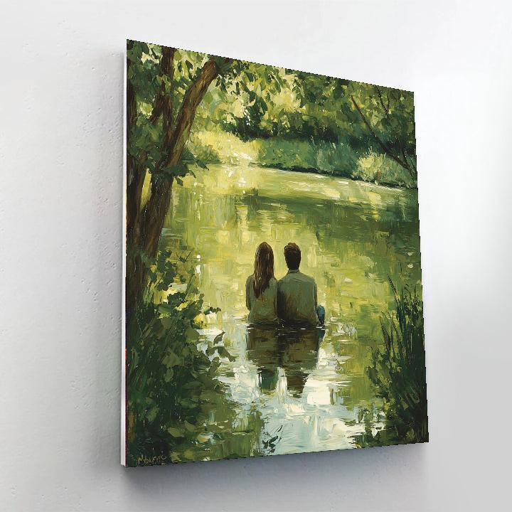 Reflective Pond Daydreams DIY Paint By Numbers