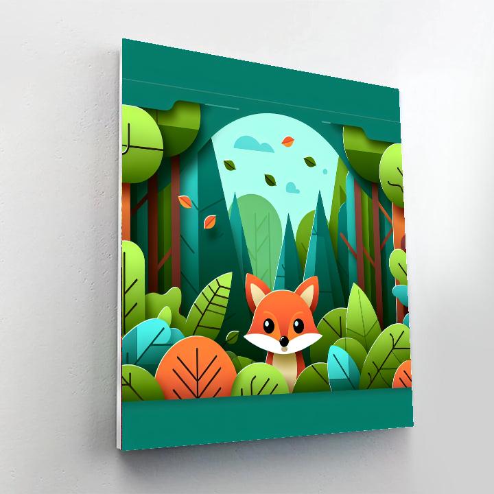 Clever Fox's Forest Exploration DIY Paint By Numbers