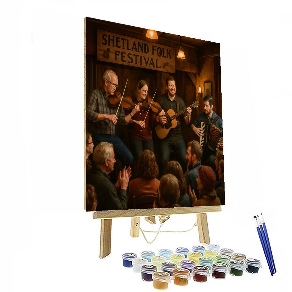 Shetland Folk Festival - Scotland Numbered Painting Kits