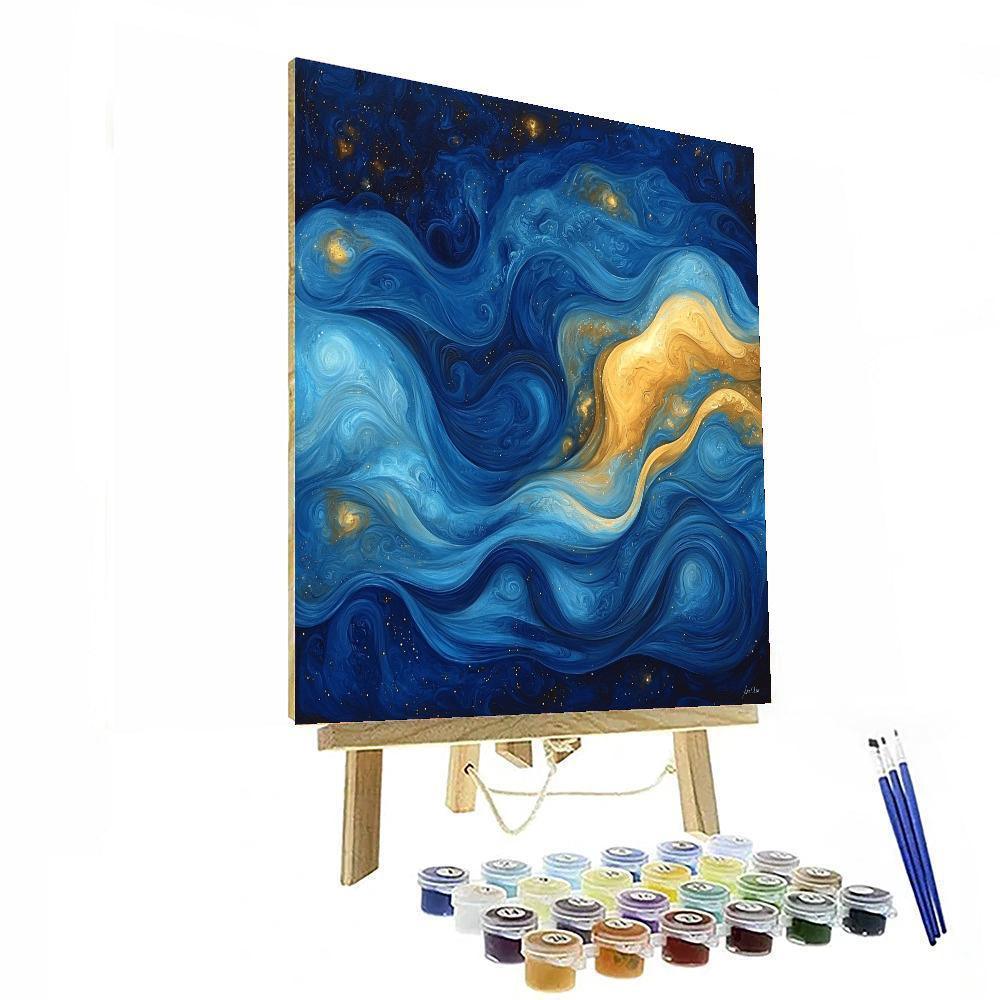 Michelangelo Inspired Celestial Resonance  Paint By Number