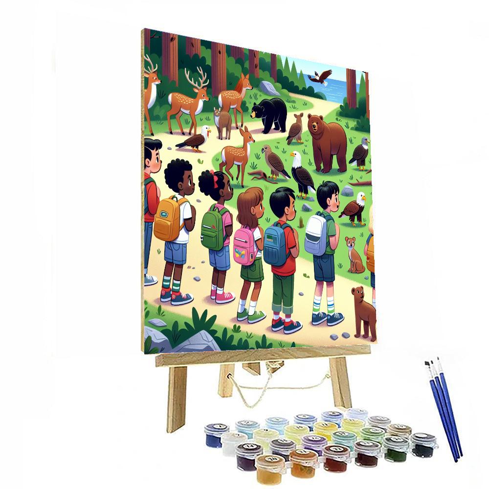 Wildlife Adventure Trail Number Painting