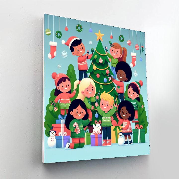 Jolly Holiday Adventure Numbered Painting Kits