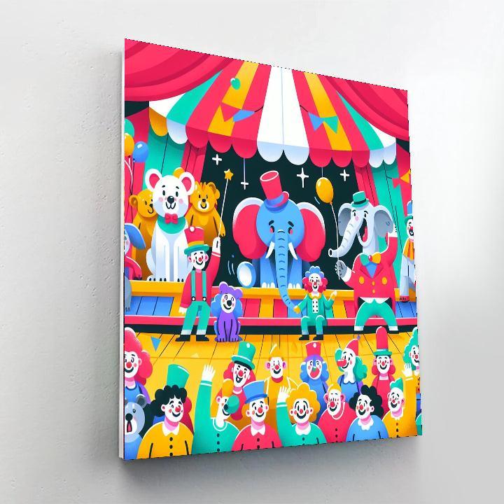 Silly Circus Spectacle Numbered Painting Kits