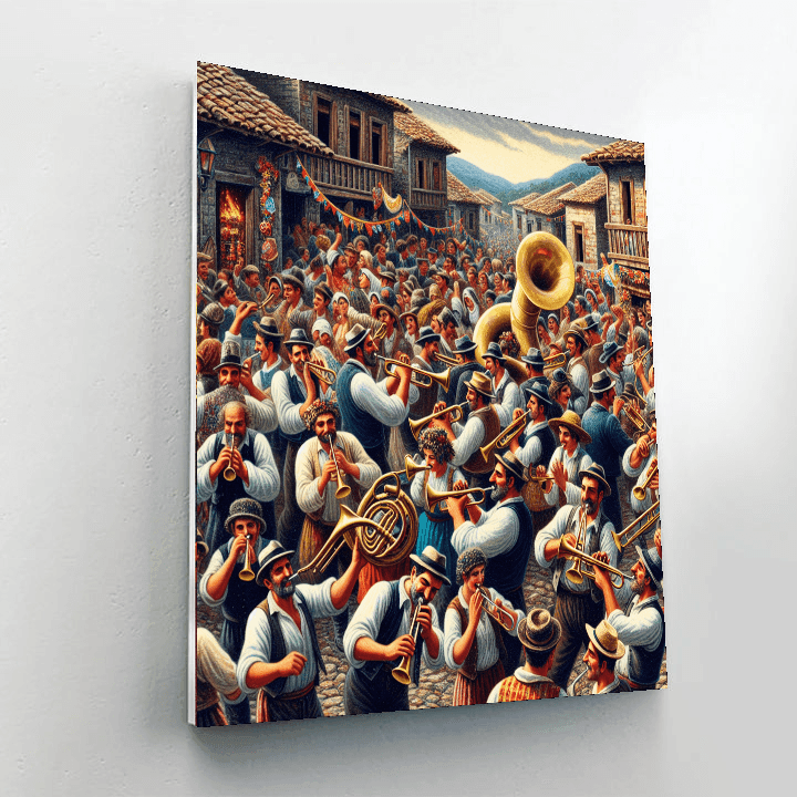 Guca Trumpet Festival - Serbia Paint By Color