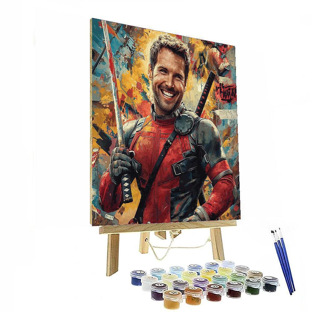 Ryan Reynolds: The Charisma Of Deadpool Unleashed Numbered Painting Kits