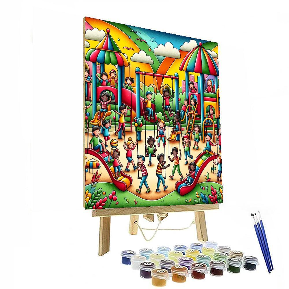 Vivid Imagination Playground Numbered Painting Kits