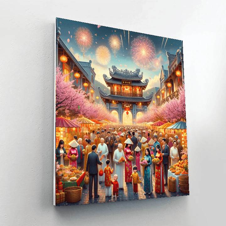 Tết Nguyên Đán - Vietnam Paint By Color