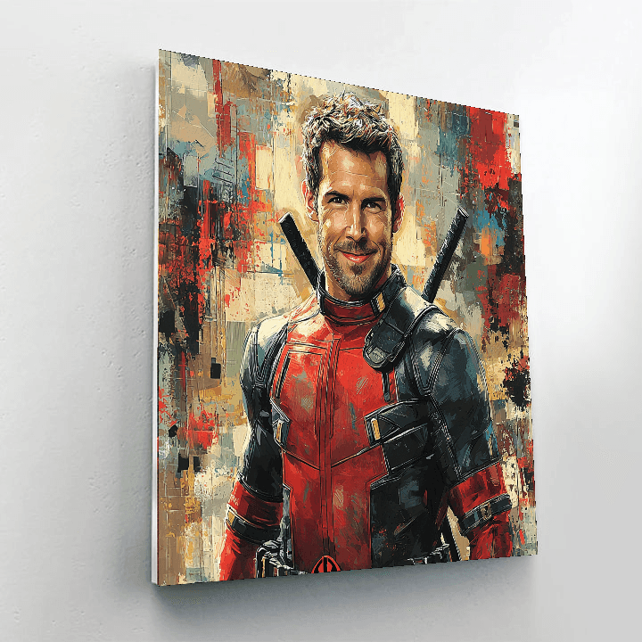 Ryan Reynolds: Unmasking The Wit Of Deadpool Paint By Number