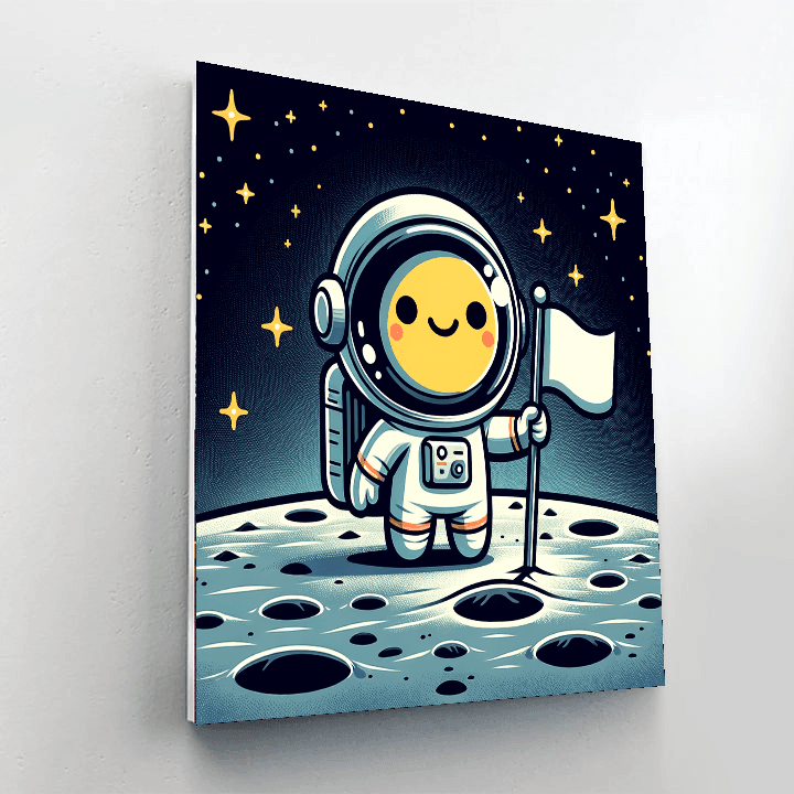 Astronaut Moon Landing Numbered Painting Kits