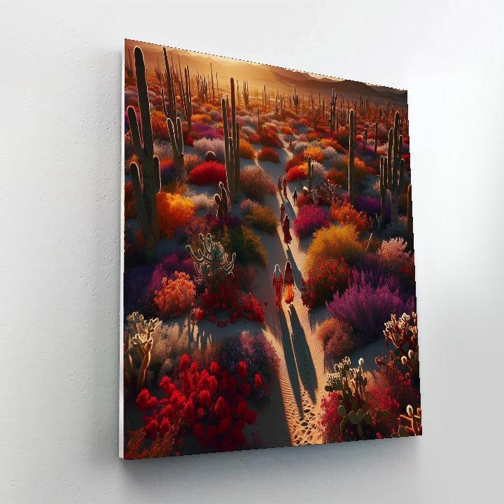 Bohemian Desert Oasis Paint By Color