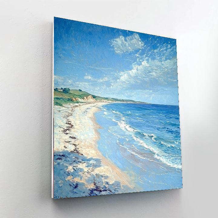 Berthe Morisot Inspired Seaside Solitude  DIY Paint By Numbers