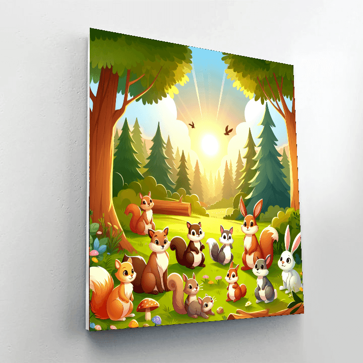 Friendly Forest Fellowship Paint By Color