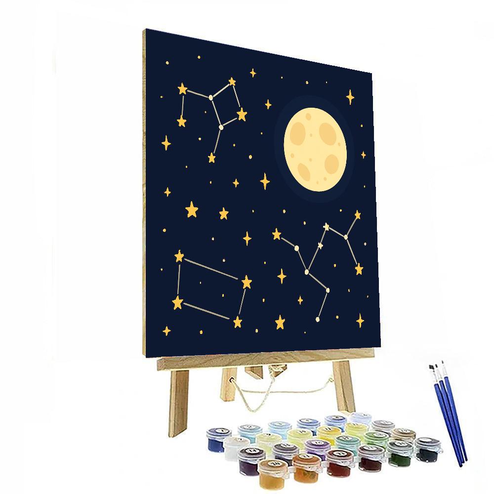 Mystery Of The Night Sky DIY Paint By Numbers