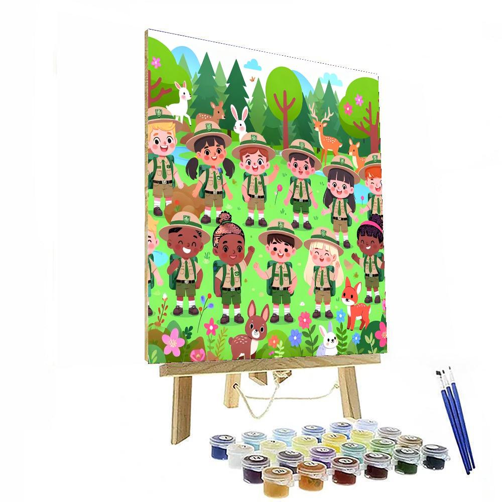 Forest Rangers Unite Paint By Number