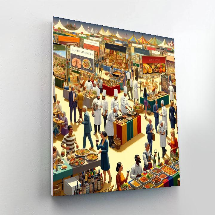 Food And Wine Festival - Australia Number Painting