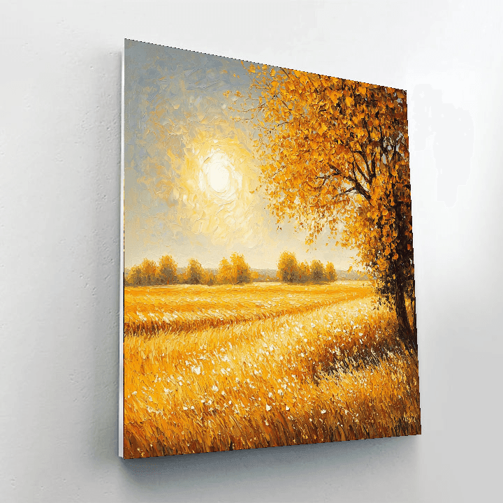 Claude Monet Inspired Fields Of Gold  Painting By Numbers Kit