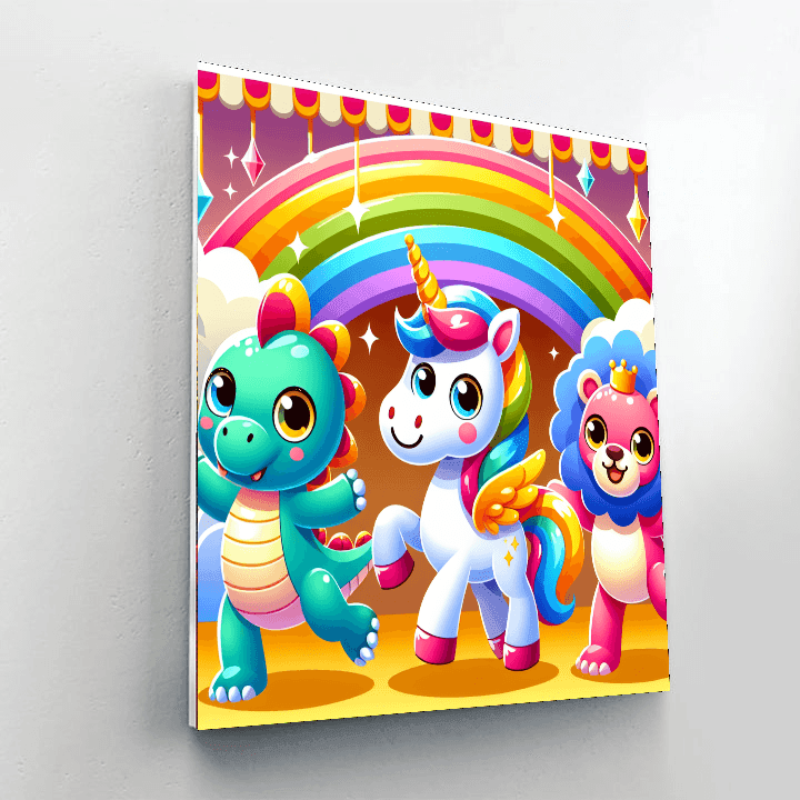 Fantasy Animal Parade Paint By Number